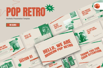 Pop Retro Aesthetic PowerPoint Template